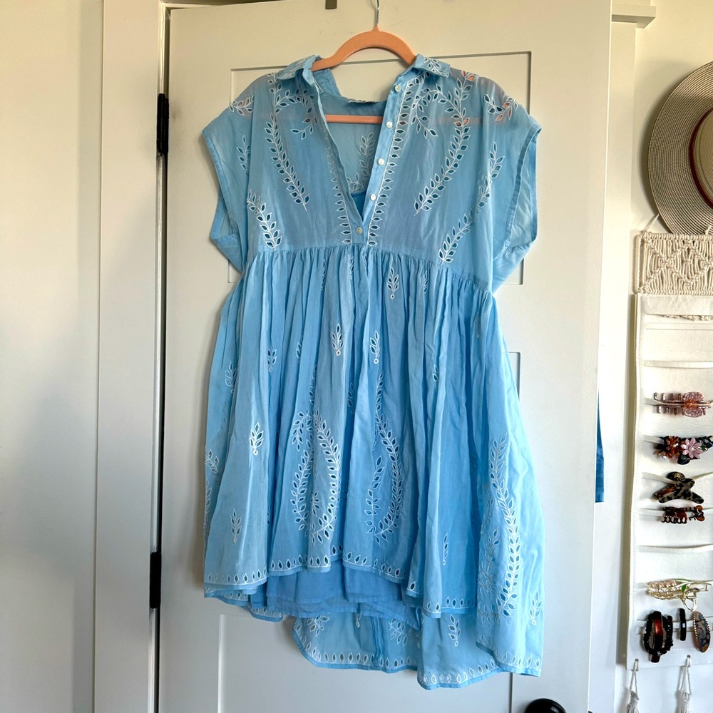 Juliet Dunn London Mini Dress / Tunic Fit with matching Slip / Size 3 (8-10)
